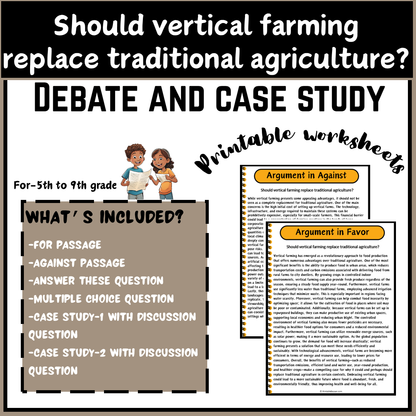 Should vertical farming replace traditional agriculture? | Debate Case Study Worksheet