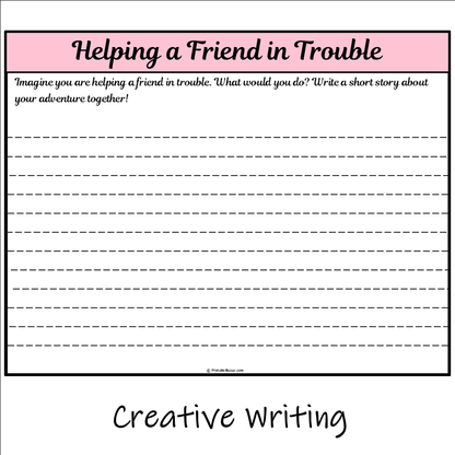 Helping a Friend in Trouble | Main Idea and Supporting Details Reading Passage and Questions