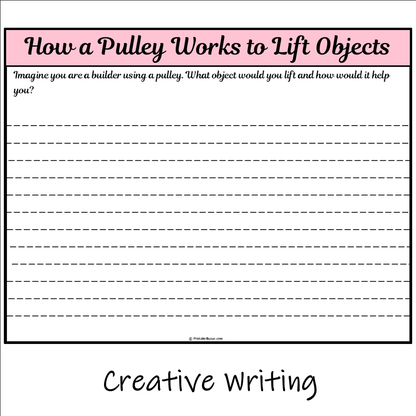 How a Pulley Works to Lift Objects | Main Idea and Supporting Details Reading Passage and Questions