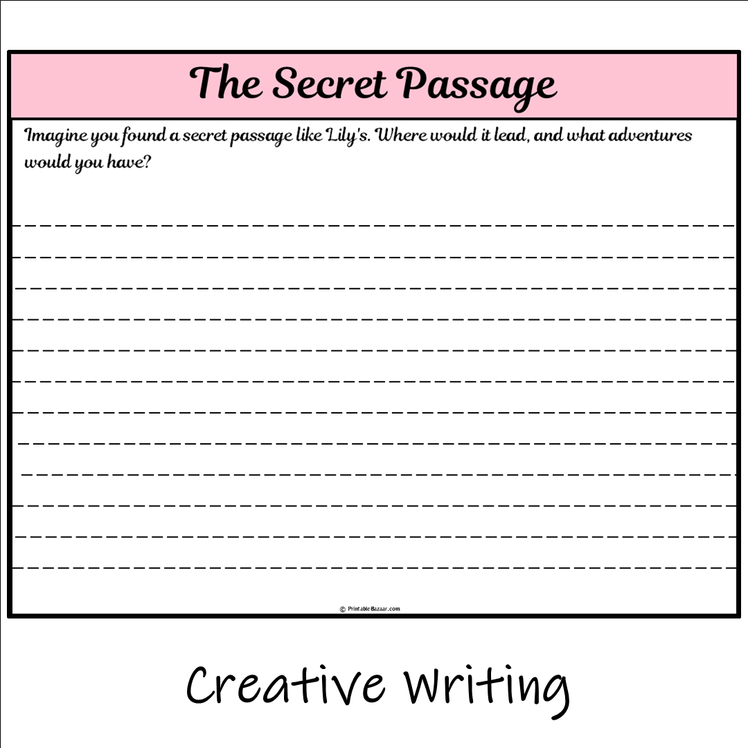 The Secret Passage | Main Idea and Supporting Details Reading Passage and Questions