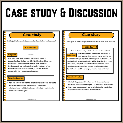 Is it logical to have a single standardized curriculum in all schools? | Debate Case Study Worksheet