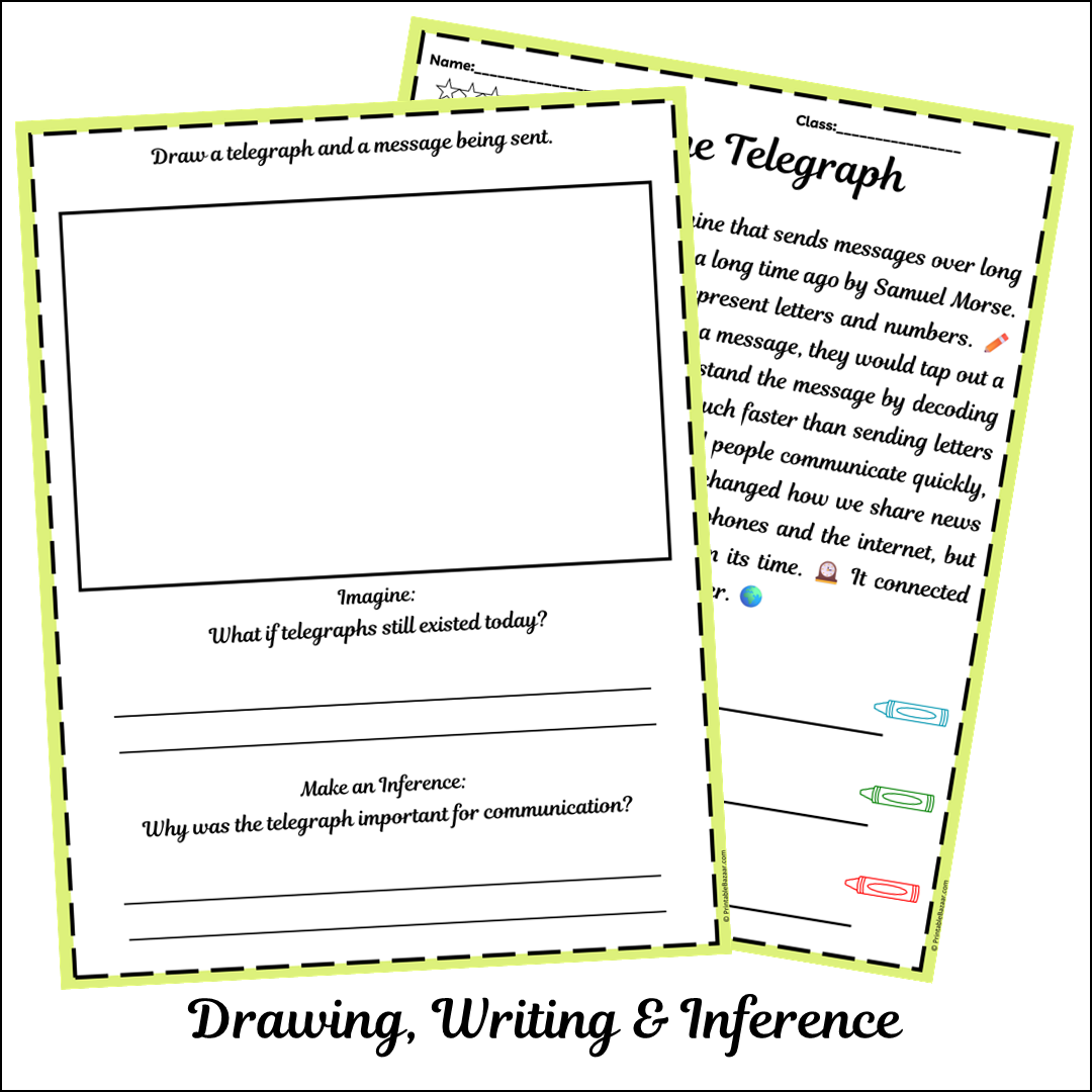 The Telegraph | Short Reading Comprehension Creative Worksheet