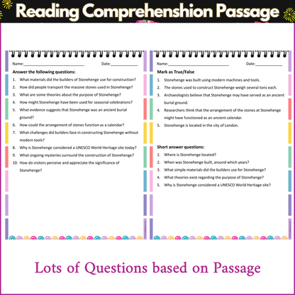 Stonehenge | Reading Comprehension Passage and Questions