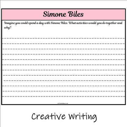 Simone Biles | Main Idea and Supporting Details Reading Passage and Questions