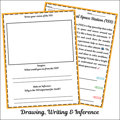 International Space Station (ISS) | Short Reading Comprehension Creative Worksheet