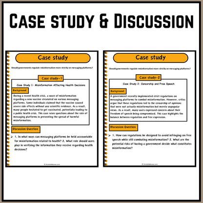 Should governments regulate misinformation more strictly on messaging platforms? | Debate Case Study Worksheet