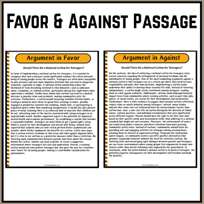 Should There Be a National Curfew for Teenagers? | Debate Case Study Worksheet