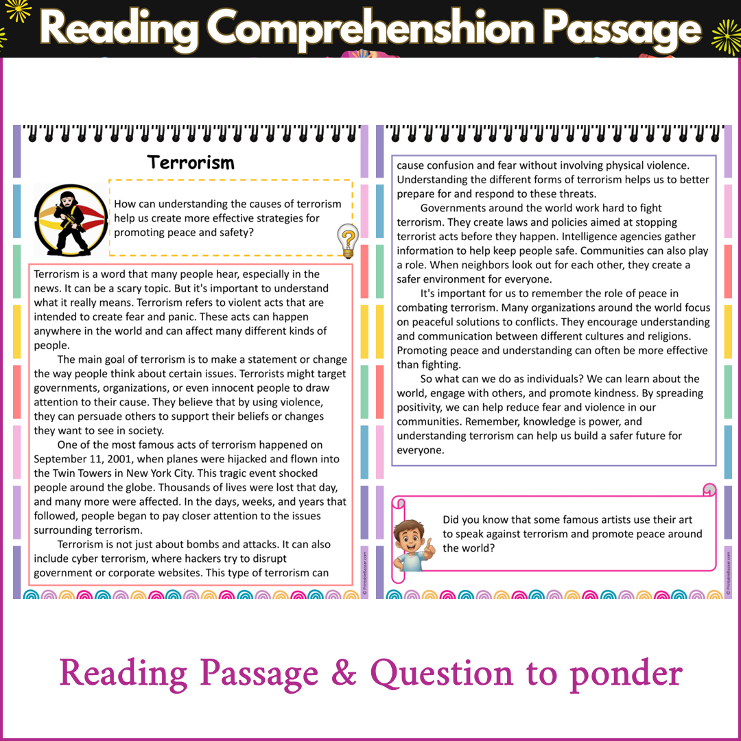 Terrorism | Reading Comprehension Passage and Questions