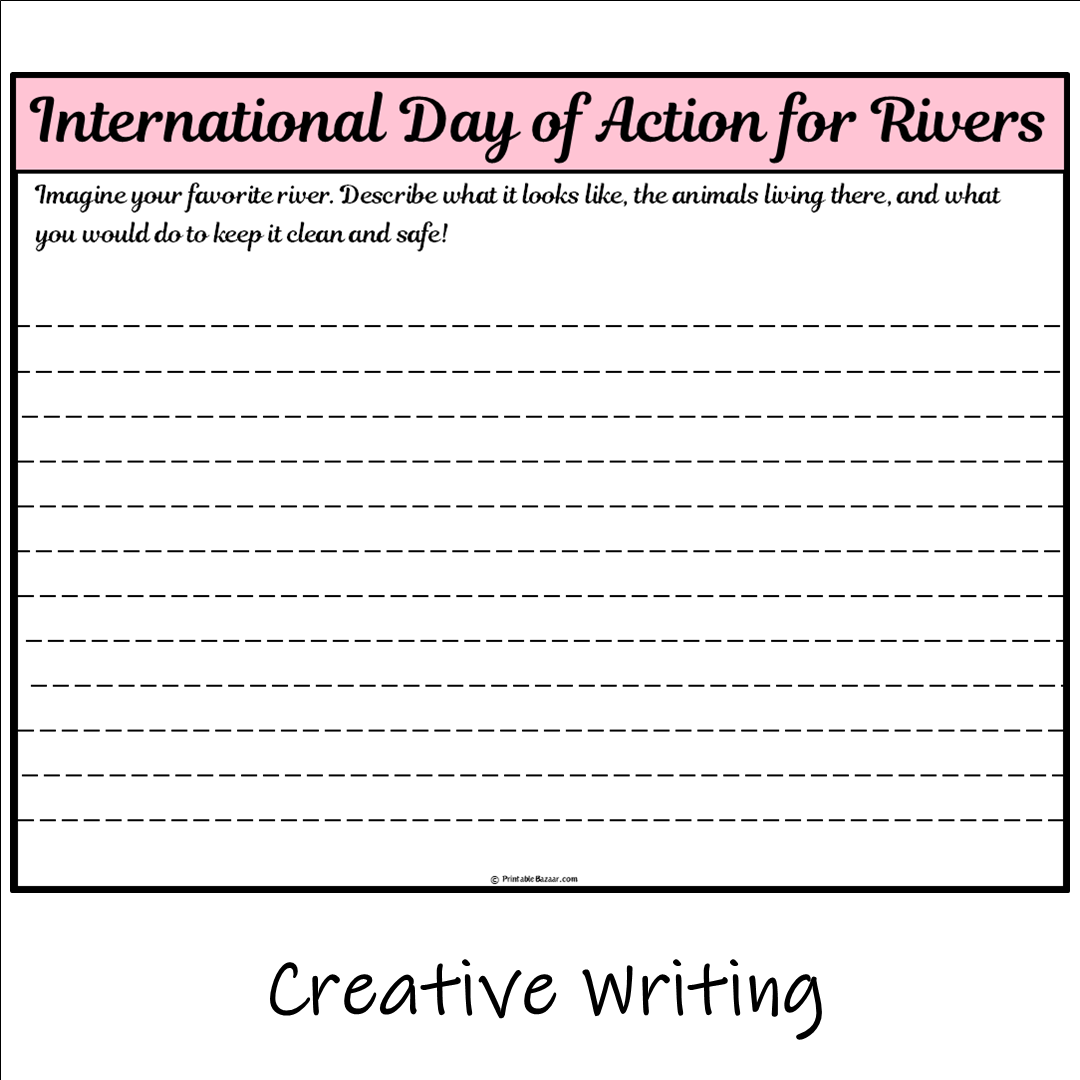 International Day of Action for Rivers | Main Idea and Supporting Details Reading Passage and Questions