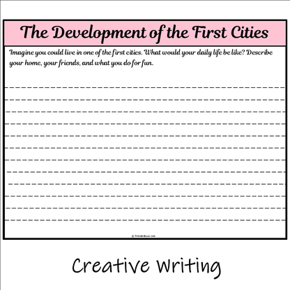 The Development of the First Cities | Main Idea and Supporting Details Reading Passage and Questions