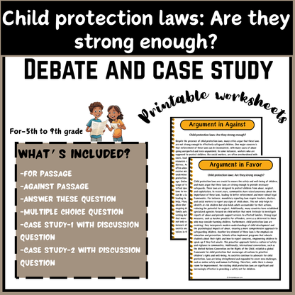 Child protection laws: Are they strong enough? | Debate Case Study Worksheet