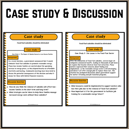 Fossil fuel subsidies should be eliminated | Debate Case Study Worksheet