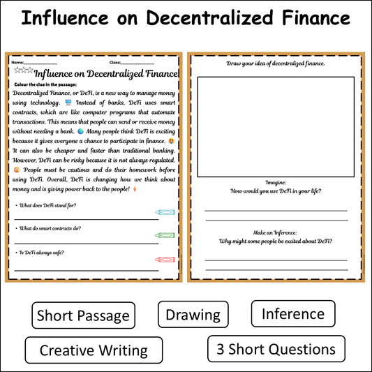 Influence on Decentralized Finance | Short Reading Comprehension Creative Worksheet