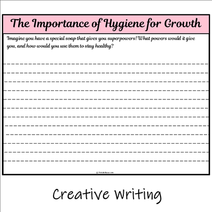 The Importance of Hygiene for Growth | Main Idea and Supporting Details Reading Passage and Questions