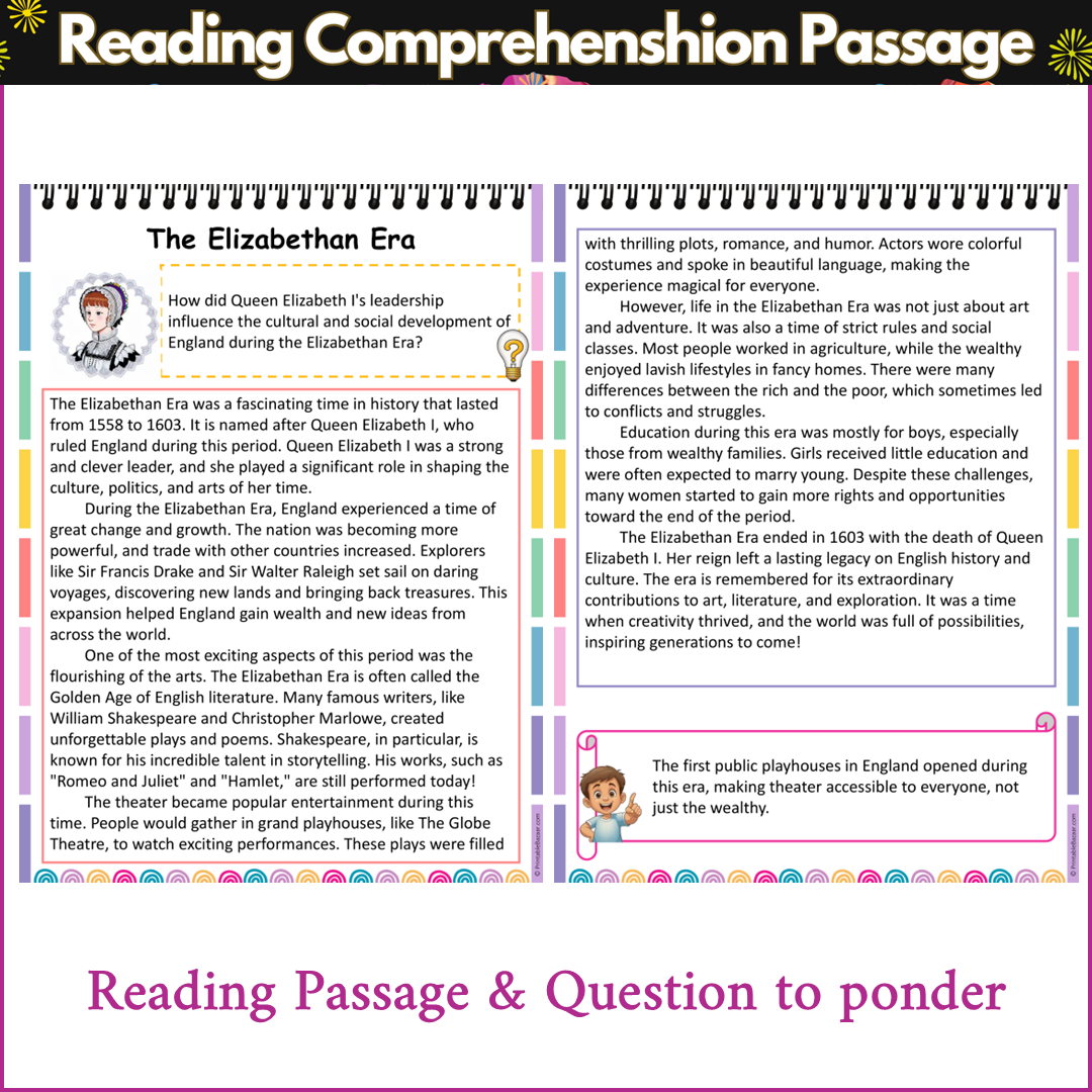 The Elizabethan Era | Reading Comprehension Passage and Questions