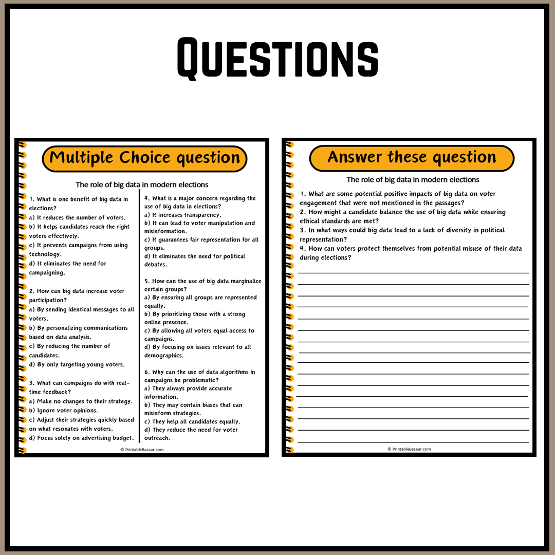 The role of big data in modern elections | Debate Case Study Worksheet