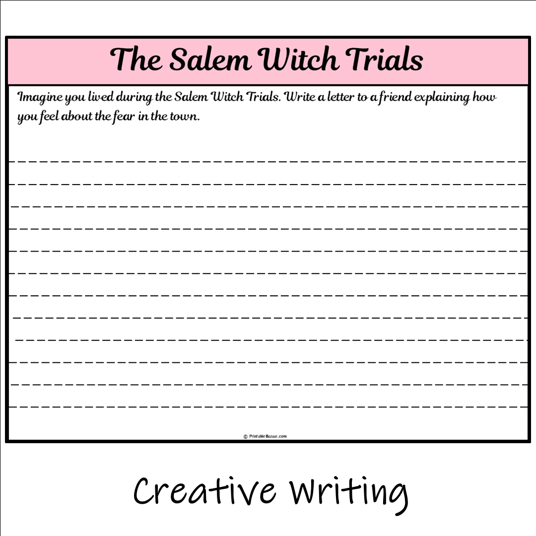 The Salem Witch Trials | Main Idea and Supporting Details Reading Passage and Questions