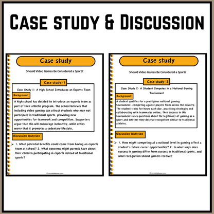 Should Video Games Be Considered a Sport? | Debate Case Study Worksheet