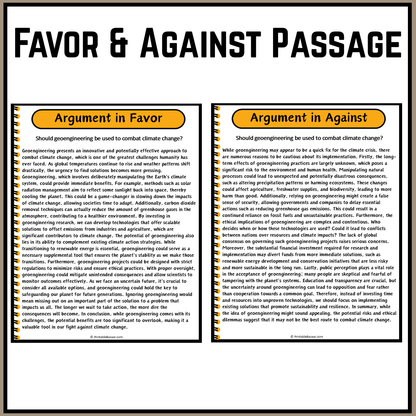 Should geoengineering be used to combat climate change? | Debate Case Study Worksheet