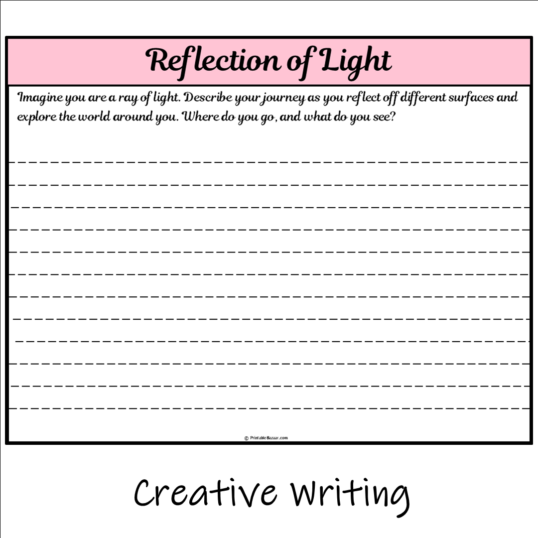 Reflection of Light | Main Idea and Supporting Details Reading Passage and Questions