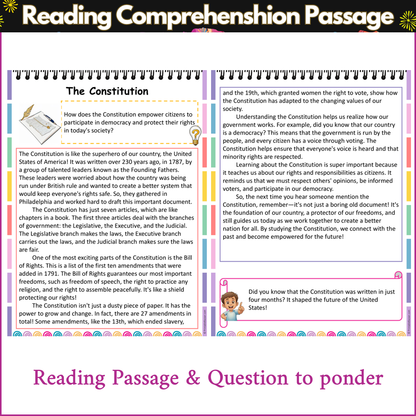 The Constitution | Reading Comprehension Passage and Questions