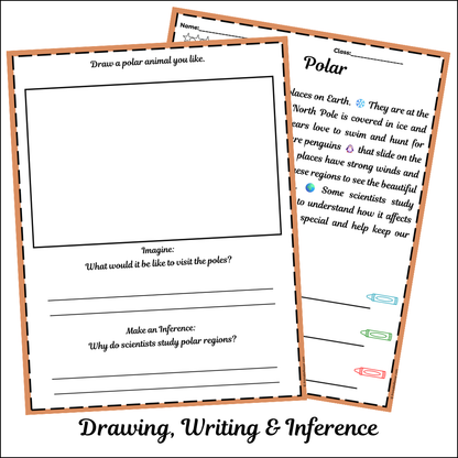 Polar | Short Reading Comprehension Creative Worksheet
