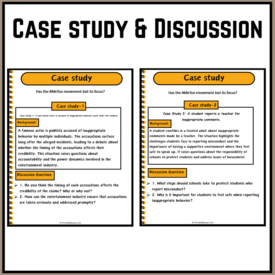 Has the #MeToo movement lost its focus? | Debate Case Study Worksheet