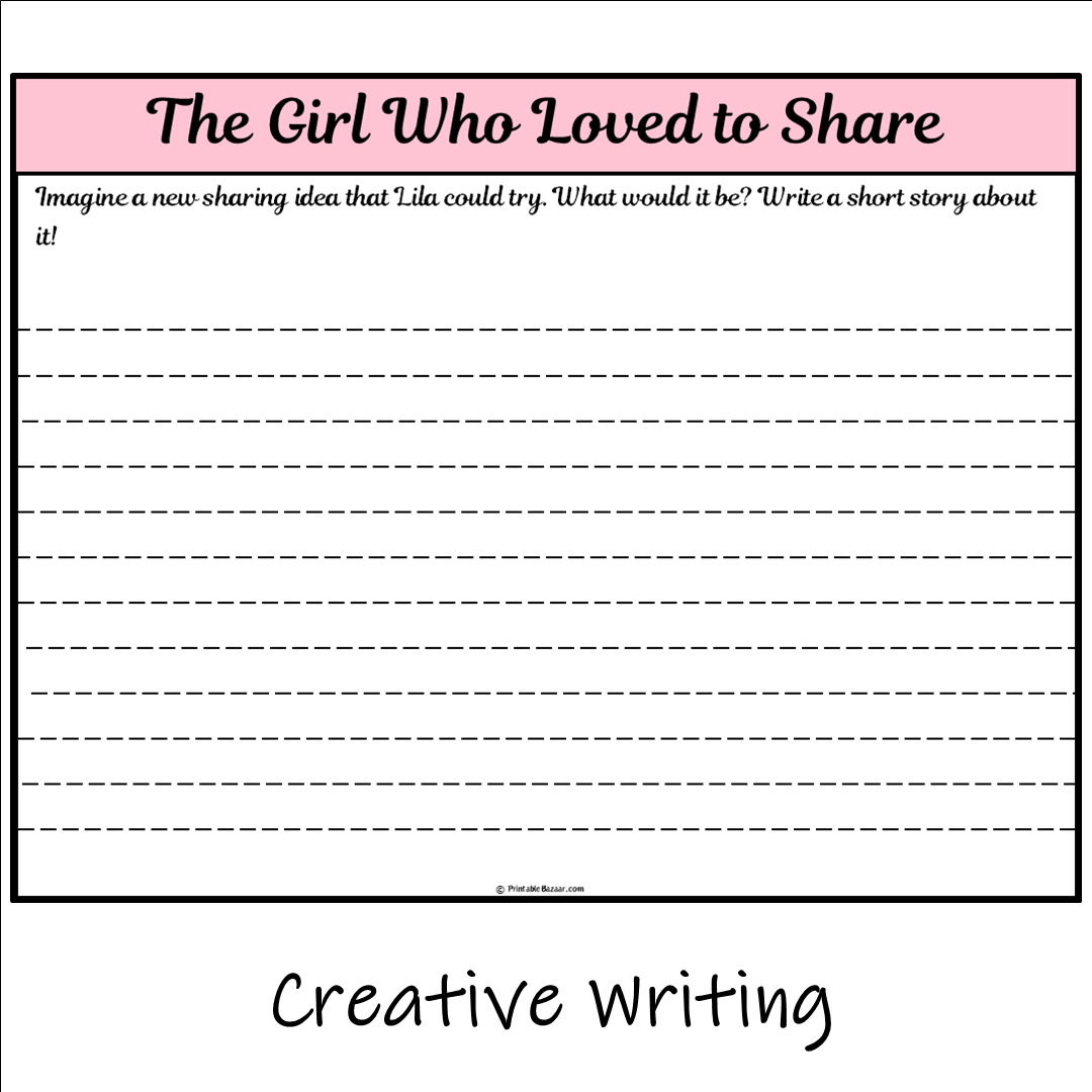 The Girl Who Loved to Share | Main Idea and Supporting Details Reading Passage and Questions