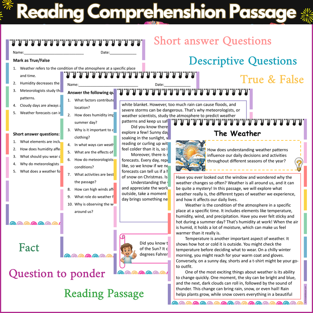 The Weather | Reading Comprehension Passage and Questions