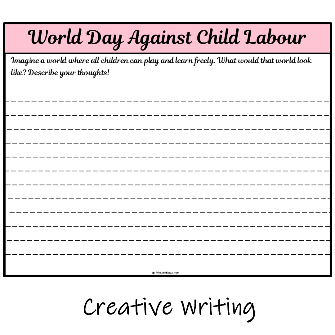 World Day Against Child Labour | Main Idea and Supporting Details Reading Passage and Questions