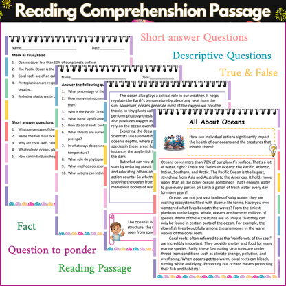 All About Oceans | Reading Comprehension Passage and Questions