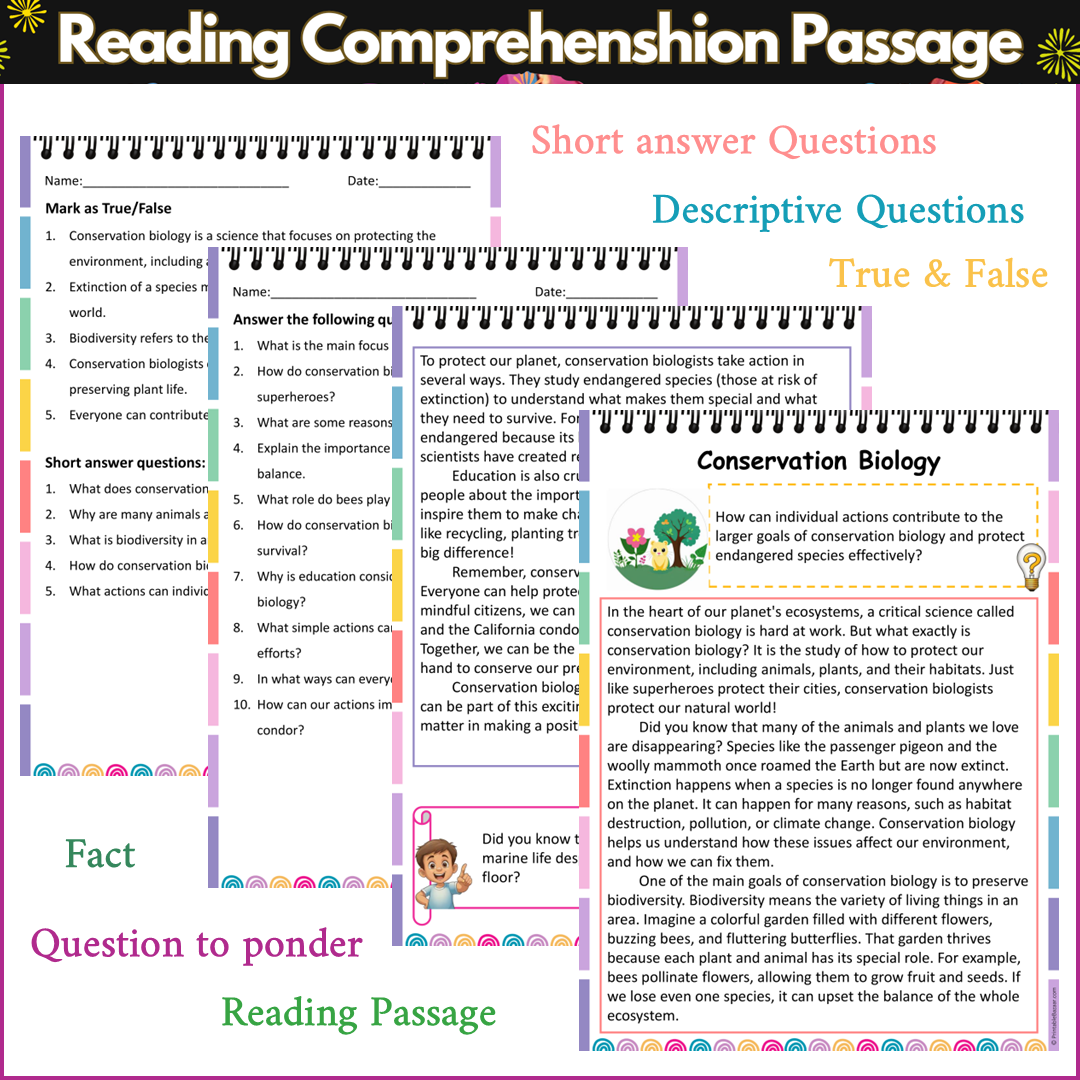 Conservation Biology | Reading Comprehension Passage and Questions