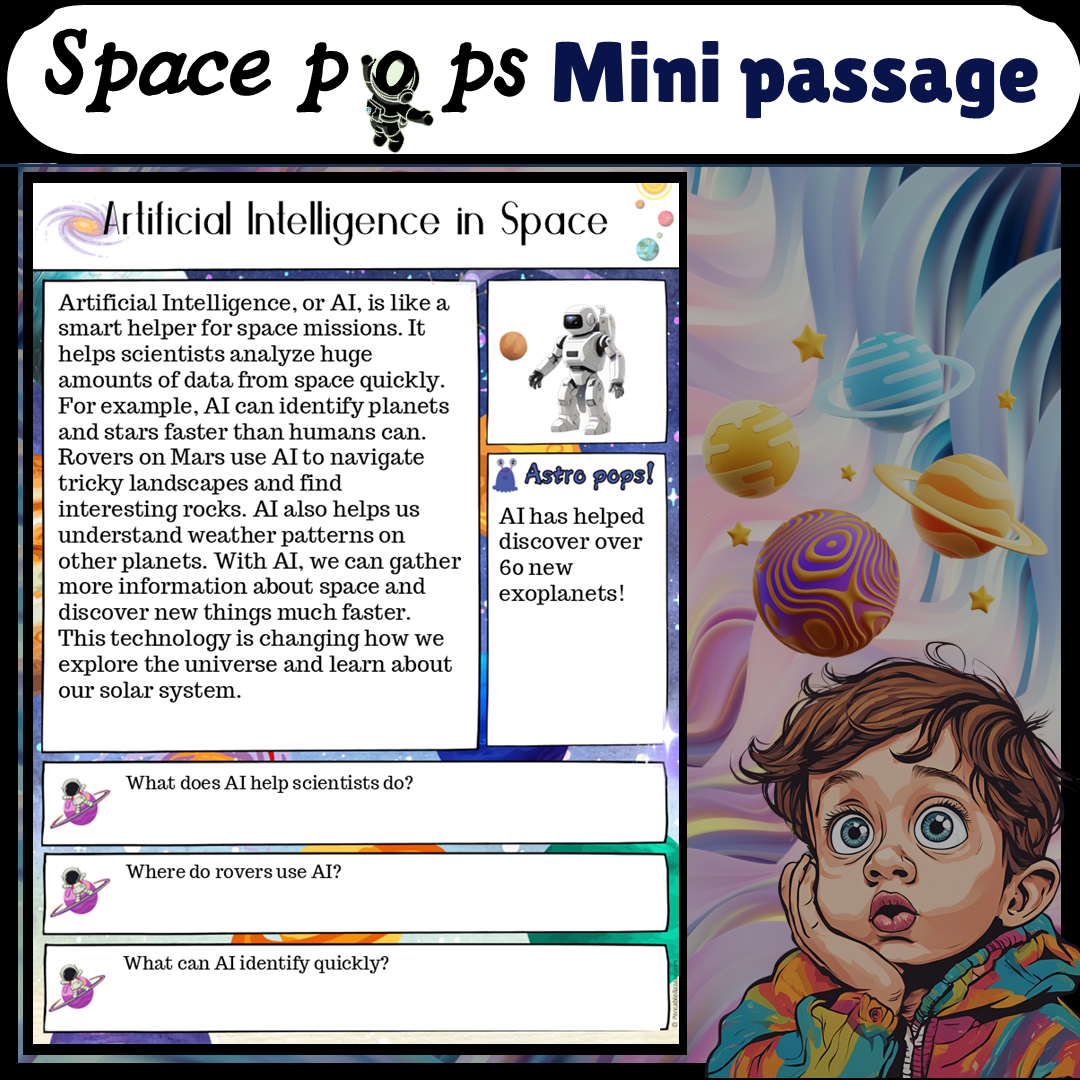 Artificial Intelligence in Space | Space Pops Reading Passage and Questions