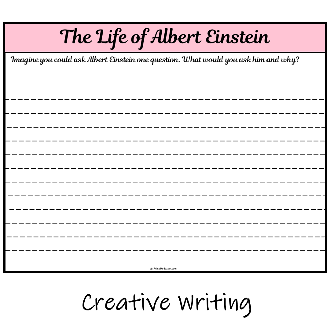 The Life of Albert Einstein | Main Idea and Supporting Details Reading Passage and Questions