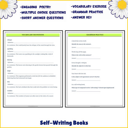 Self-Writing Books | Poem Grammar Worksheet Printable Activity