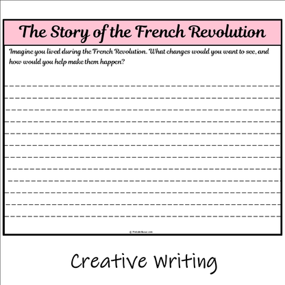 The Story of the French Revolution | Main Idea and Supporting Details Reading Passage and Questions