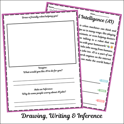 Artificial Intelligence (AI) | Short Reading Comprehension Creative Worksheet