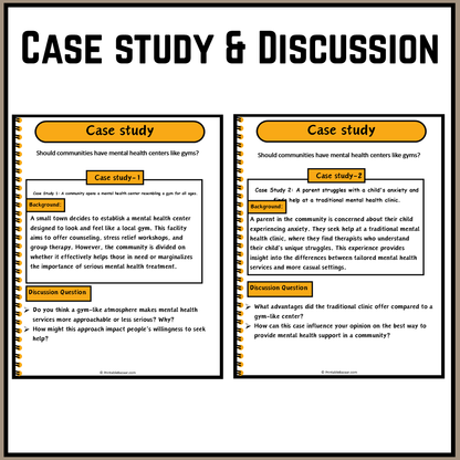 Should communities have mental health centers like gyms? | Debate Case Study Worksheet