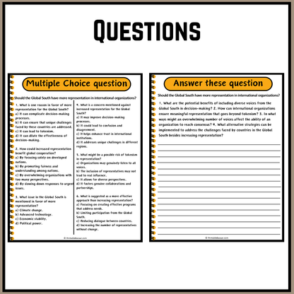 Should the Global South have more representation in international organizations? | Debate Case Study Worksheet