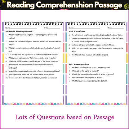 All About the UK | Reading Comprehension Passage and Questions