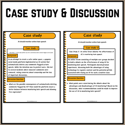 AI should monitor online hate speech | Debate Case Study Worksheet