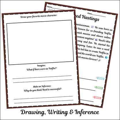Reed Hastings | Short Reading Comprehension Creative Worksheet