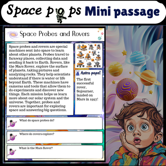 Space Probes and Rovers | Space Pops Reading Passage and Questions