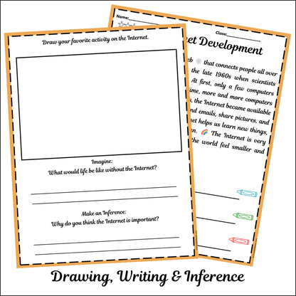 Internet Development | Short Reading Comprehension Creative Worksheet