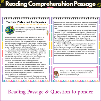 Tectonic Plates and Earthquakes | Reading Comprehension Passage and Questions