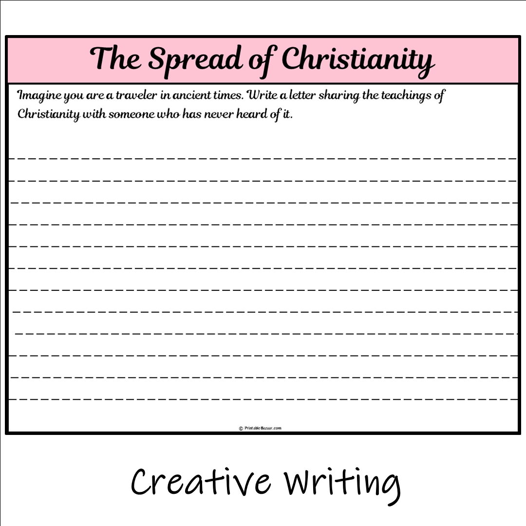 The Spread of Christianity | Main Idea and Supporting Details Reading Passage and Questions