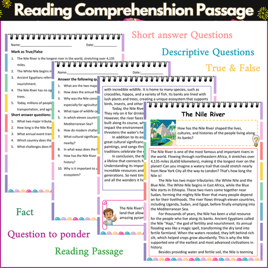 The Nile River | Reading Comprehension Passage and Questions