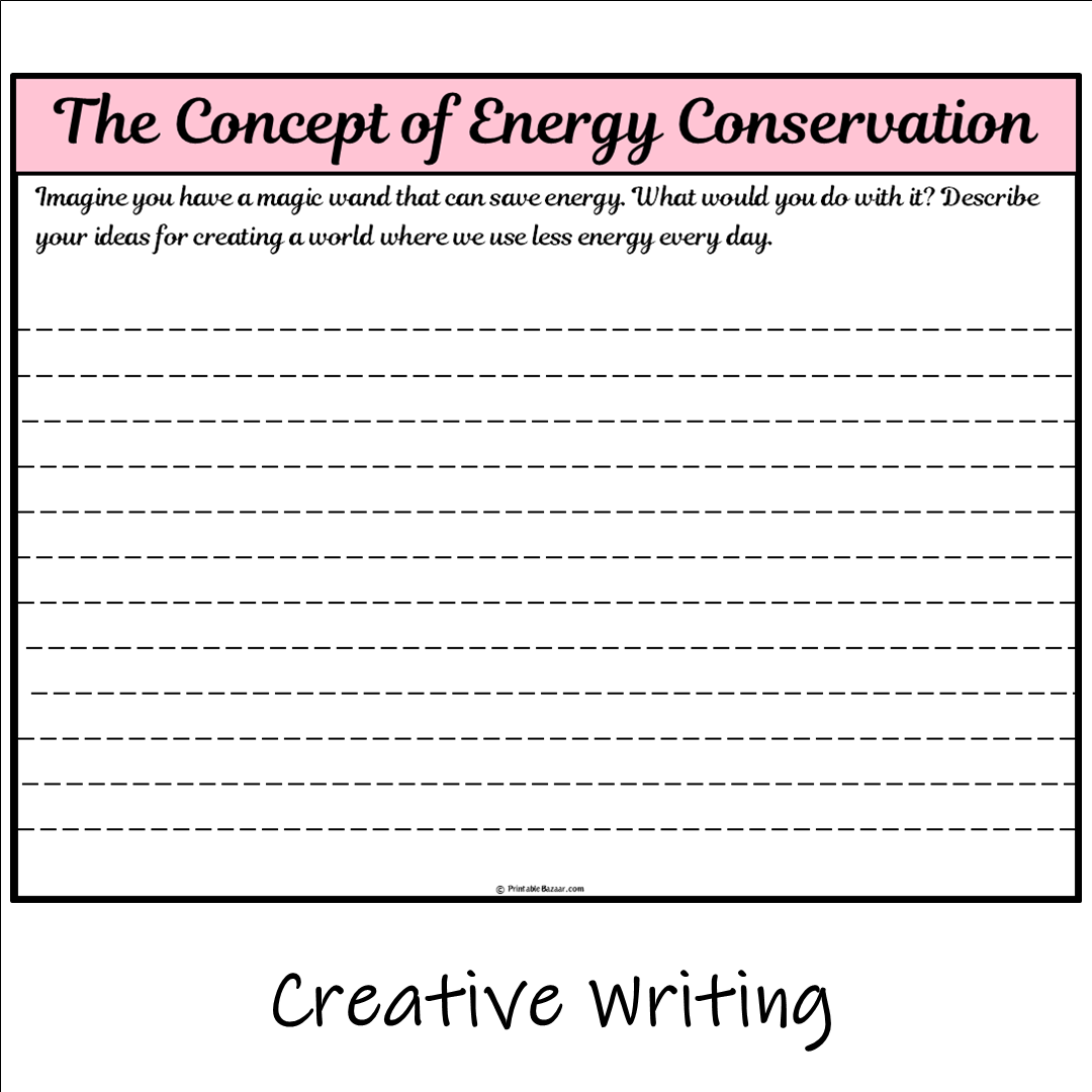 The Concept of Energy Conservation | Main Idea and Supporting Details Reading Passage and Questions