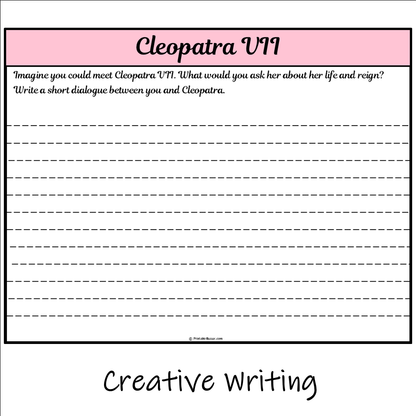 Cleopatra VII | Main Idea and Supporting Details Reading Passage and Questions