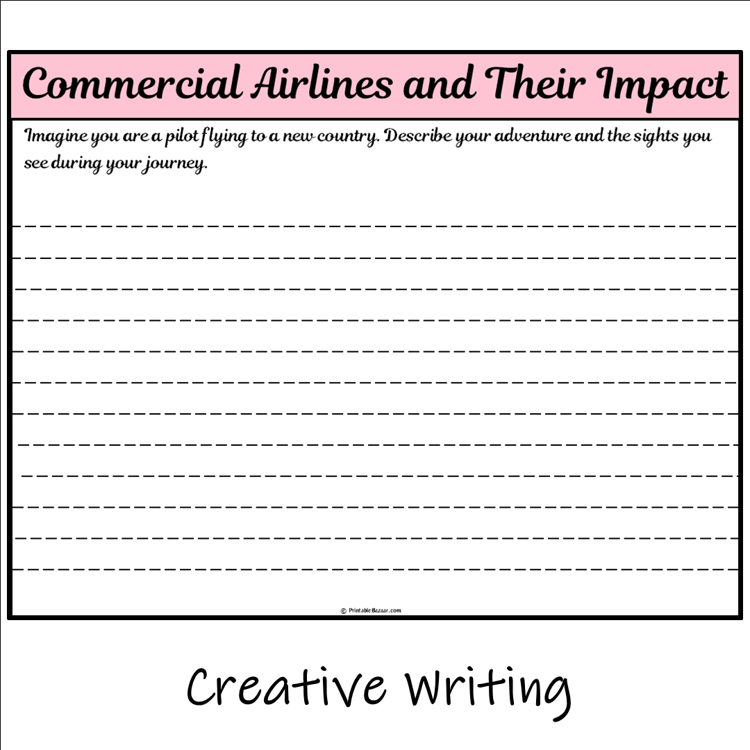 Commercial Airlines and Their Impact | Main Idea and Supporting Details Reading Passage and Questions